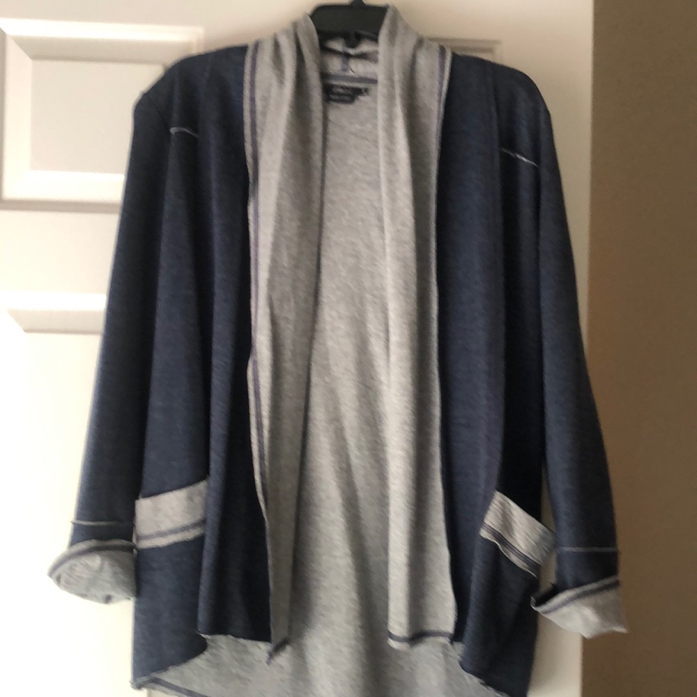 Pure amici cotton 2 tone cardigan with matching pants